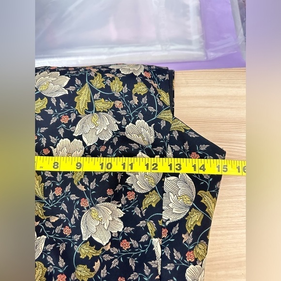 Zara Vintage Floral Print Sleeveless Mini Dress in Black & Green Sz XS - Picture 8 of 10